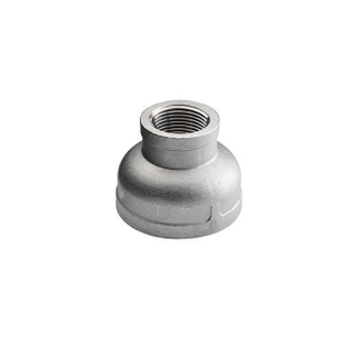 Merit Brass K412-0402 1/4" X 1/8" Stainless Steel T304 Threaded Reducing Coupling (150 PSI)