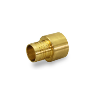 Everflow PSFA1010-NL 1" PEX X 1" Female Sweat Brass Adapter (Lead Free)
