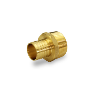 Everflow EPMA0012-NL 1/2" PEX X 1/2" MIP Brass Adapter (Lead Free)