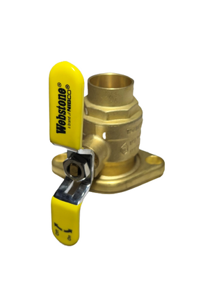 Webstone H-51405WHV 1 1/4" Sweat High Velocity Full Port Forged Brass Isolator with Rotating Flange (Lead- Free)