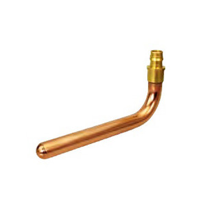 Everflow FSO-12L8 1/2" X 3-1/2" X 8" F1960 PEX Copper Elbow Stub Out