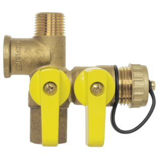 Webstone H-41672 1/2" Pro-Pal Full Port Forged Brass Expansion Tank Ball Valve With Hi-Flow Hose Drain