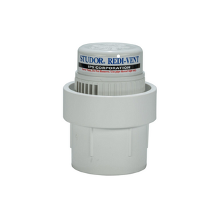 IPS 20346 1-1/2" Or 2" Studor Redi-Vent Air Admittance Valve with PVC Adapter