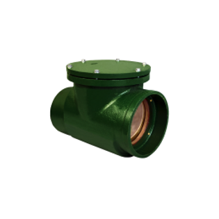 Josam 67610 10" Cast Iron Backwater Valve Swing Check Type With Hub & Spigot Connection