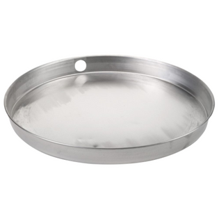IPS 87003 22" ID X 24" OD Aluminum Water Heater Pans Pan with Pre-drilled 1" x 1 ½" PVC Drain Connection
