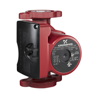 Grundfos UPS 15-58 FC, 3 Speed Cast Iron Circulator Pump, 1/25 HP, 115 V, with Universal Pump Gasket and Wire Gland