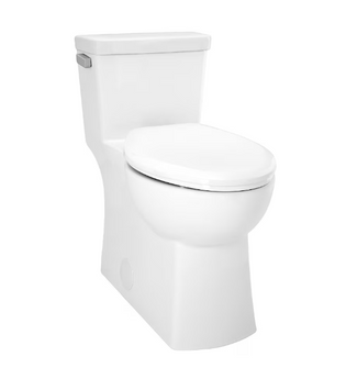 Gerber G0021187CT Burr Ridge CT 1.28 GPF 12" Rough-In One-Piece Compact Elongated ErgoHeight Toilet