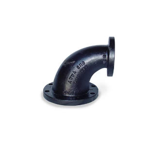 SCI 4319001714 4" X 2" Ductile Iron Flanged 90° Reducing Elbow Class 150