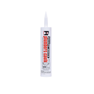 Hercules 25615 10.1 Oz. White Plumbers Caulk (For Caulking Gun)