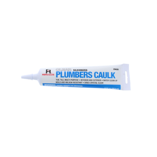 Hercules 25620 5.5 Oz. Clear Plumbers Caulk (Tube)