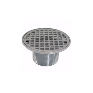 Jones Stephens D60981 2" IPS Metal Spud with 4" Chrome Plated Round Cast Strainer