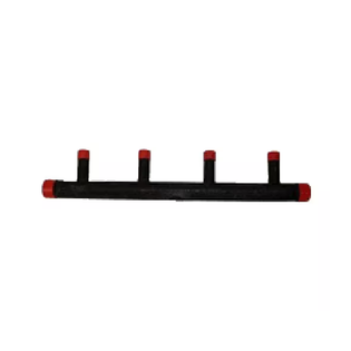 Raven 4ZONE11234-6 1 1/2" Black Steel Manifold With 4 3/4"Outlets (6" Centers)