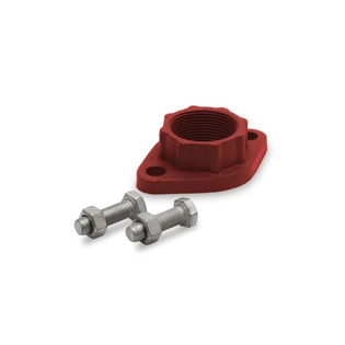 Raven DIFLNG1R 1" IPS Iron Circulator Flange Kit Red (2 Flanges, 2 Gaskets & 4 Nuts & Bolts)