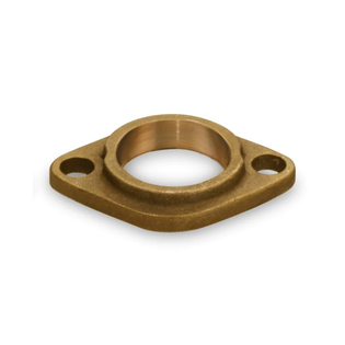 Raven CFSWT114-NL 1 1/4" Sweat Bronze Circulator Flange Kit Lead Free (2 Flanges, 2 Gaskets & 4 Nuts & Bolts)