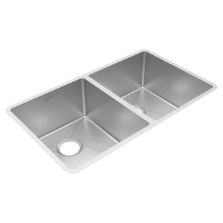 Elkay ECTRU31179T Elkay Crosstown 18 Gauge Stainless Steel 31 1/2" X 18 1/2" X 9" Equal Double Bowl Undermount Sink