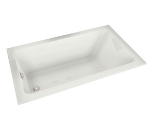 Maax 101459-000-001 Pose 6636 Acrylic Drop-in End Drain Bathtub in White (66 1/4" x 35 3/4" x 23 3/4")