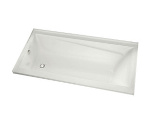Maax 106178-R-000-001 Exhibit 6636 IF Acrylic Alcove Right-Hand Drain Bathtub in White (65 7/8" x 36" x 18")