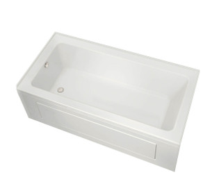 Maax 106204-L-000-001 Pose 6632 IF Acrylic Alcove Left-Hand Drain Bathtub in White(65 3/4" x 31 3/4" x 23 1/2")