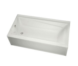 Maax 106225-L-000-001 Exhibit 7232 IFS Acrylic Alcove Left-Hand Drain Bathtub in White (71 7/8" x 32" x 18")