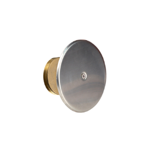 Sioux Chief 873-26 6" Round Stainless Steel Wall Access Cover With Center Screw & 2" Threaded Plug