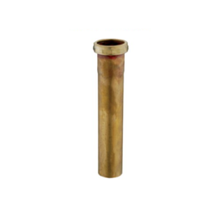 Everflow 42412 1 1/2" X 12" Brass Slip Joint Extension Tube 17GA
