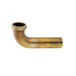 Everflow 41912 1 1/2" X 12" Brass Slip Joint Waste Elbow 17GA