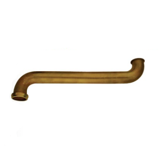 Everflow 22024 1 1/2" X 24" Brass Double Waste Elbow 22GA