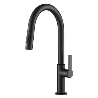 Kraus Oletto KPF-2820MB Single Handle Pull-Down Kitchen Faucet in Matte Black