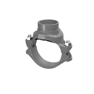 Gruvlok 390177244 3" X 2" 7046 Grooved Galvanized Clamp-T & Grooved Branch