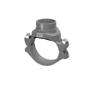 Gruvlok 390177905 8" X 4" 7046 Grooved Galvanized Clamp-T & Grooved Branch