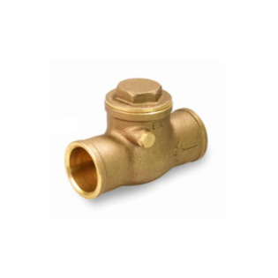 Everflow 32121 2 1/2" Cast Brass Sweat Swing Check Valve