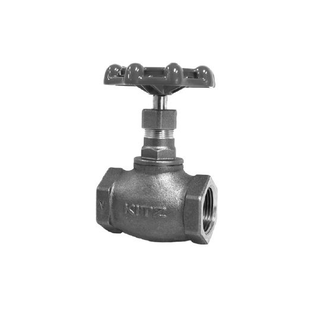 Kitz 11-114 1 1/4" Threaded Bronze Screwed RS Solid Disc MSS SP80 Type 1 Globe Valve (Lead Free)
