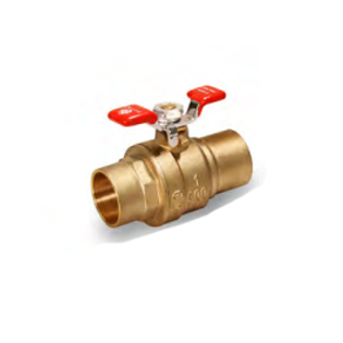 Everflow 615C034-NL 3/4" Sweat Brass T-Handle Ball Valve (Lead Free)