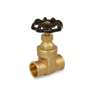 Everflow 205C112-NL 1 1/2" Sweat C X C Brass Gate Valve (Lead Free)