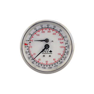 Boshart TR30-LM2-80/290 3" Temperature & Pressure Gauge Tridicator