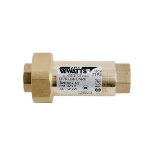 Watts LF7RU2-2 0072203 1/2" X 1/2" Dual Check Valve (Lead Free)