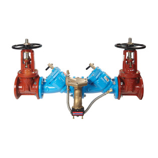 Watts 909-OSY 88009308 2 1/2" Cast Iron Reduced Pressure Zone Backflow Prevention Assembly OS&Y Shutoff (Lead Free)