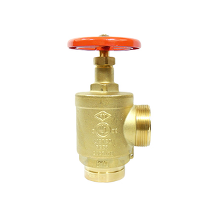 Lansdale 2 1/2" Grooved Inlet Angle Fire Hose Valve