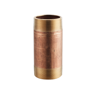 Merit Brass 2002-350 1/8" X 3 1/2" Schedule 40 Red Brass Nipple (Lead Free)