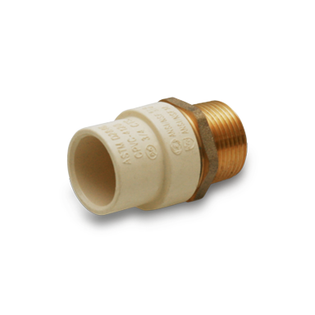 Everflow BRCPM012-NL 1/2" Male Threaded X CPVC Brass Transition Adapter (Lead Free)