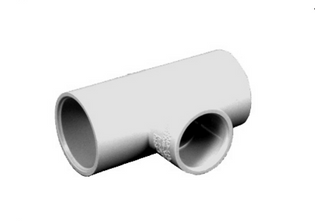 Charlotte Pipe 11236 2" X 2" X 1-1/2" FlowGuard Gold CPVC CTS Reducer Tee (S x S x S) (CTS 2400)