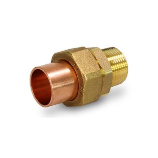 Everflow CCMU0001-NL 1" C X M Cast Brass Copper Union (Lead Free)