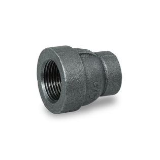 Everflow BXRC2002 2" X 1" XH Black Malleable Reducing Coupling Class 300