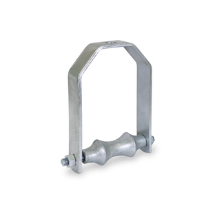 Everflow HRYA-HD04 4" Adjustable Galvanized Clevis Roller Hanger