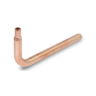 Everflow PSO-34L8 3/4" X 4" X 8" F1807 PEX Copper Elbow Stub Out