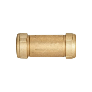 Wal-Rich 4532002 1/2" Long Brass Compression Coupling (Lead Free)