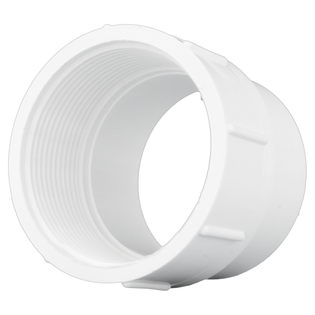 Charlotte Pipe PVC 105 1-1/2" Fitting Cleanout Adapter (Spigot X FPT)