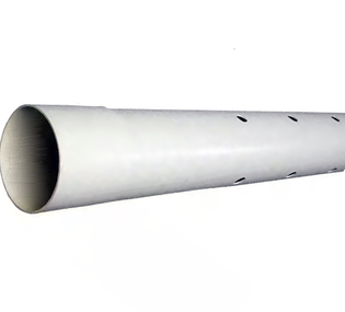 Charlotte Pipe 4" X 10" PVC 30040P 2729 (S&D) Perforated ASTM D 2729 Sewer And Drain Pipe Bell End White