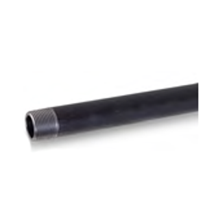 Everflow PCBL1572 1 1/2" X 72" Pre-Cut Black Steel Nipple