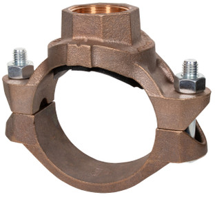 Gruvlok 1330036124 4" X 1-1/2" Copper Female Mechanical Tee (6045)